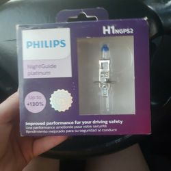 H1 Philips NightGuidePlatinum Head Lights