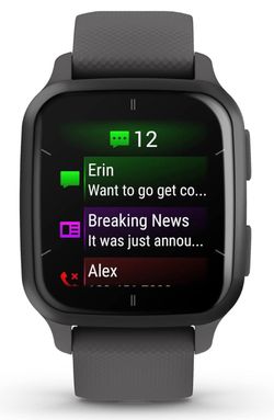 Garmin Venu® Sq 2 GPS Smartwatch - AMOLED Display, All-Day Health Monitoring, Long Battery Life, Activity & Heart Rate Tracker, Slate and Shadow Gray