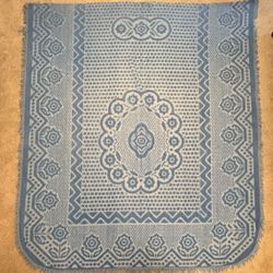 Vintage Blue Chenille Bedspread