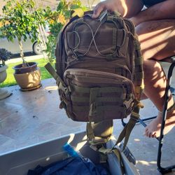 Backpack, Military Style Field Bag / Tech Bag Duo