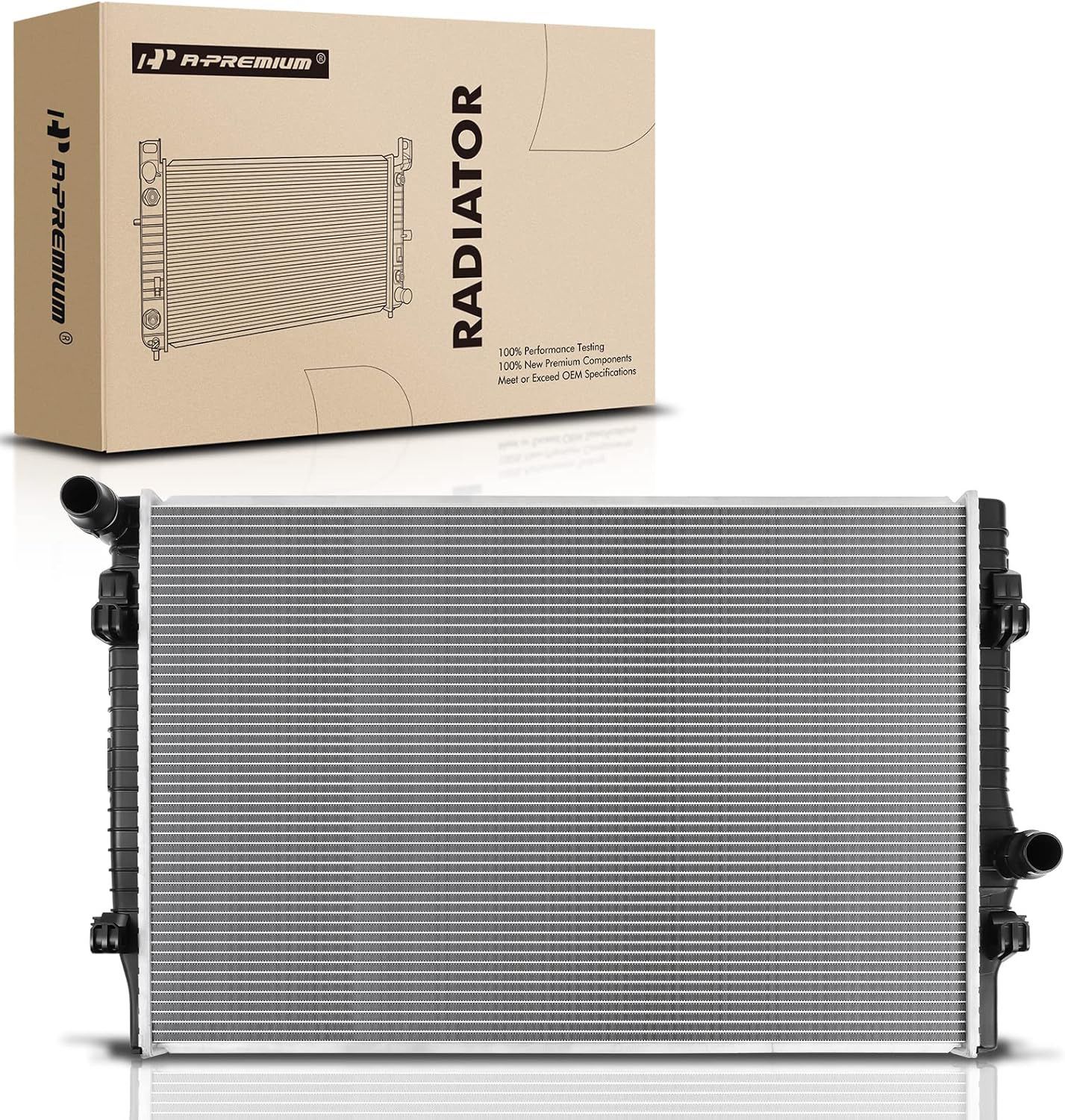 A-Premium Engine Coolant Radiator Assembly Compatible with Volkswagen Jetta 2019-2021 & Audi A3 Sportback e-tron 2016-2018