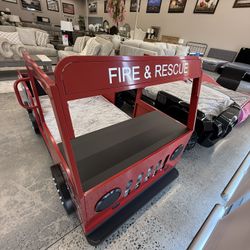 TWIN FIRE TRUCK BED