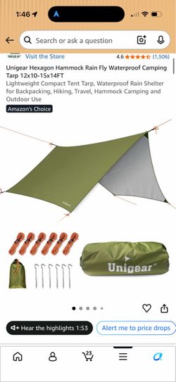Hammock rain cover