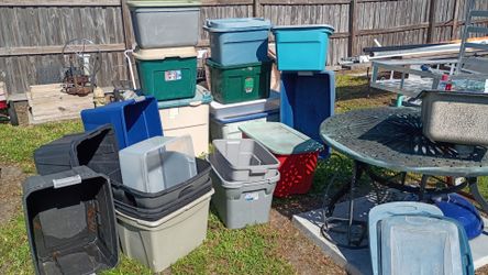 Totes Plastic Storage Bins Containers Package Deal