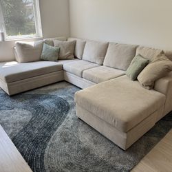 Living Spaces Bonaterra Dual Chaise Sofa -  Excellent Condition! - $1,000