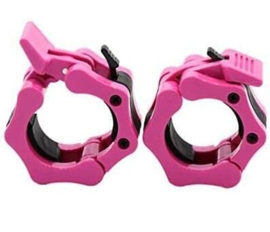 Barbell Clamps 2 inch Pink