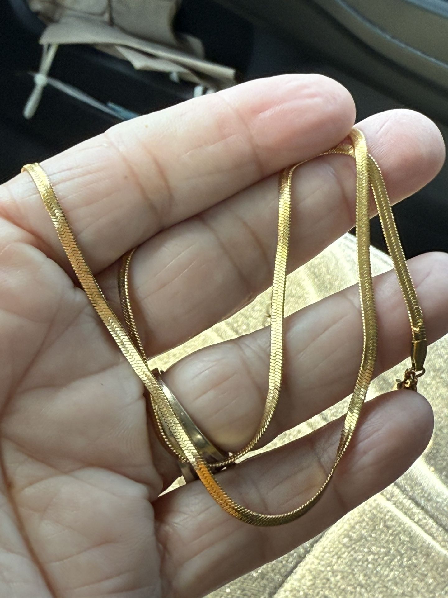 14k gold plated necklace