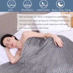 New! Soft weighted blanket 60”x80”, 20lbs