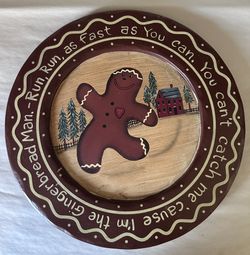 Painted Gingerbread Plate