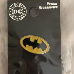 Original Batman Pewter Pin Full Color New