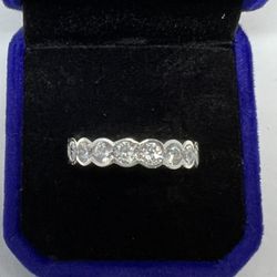 CZ Silver Eternity Ring