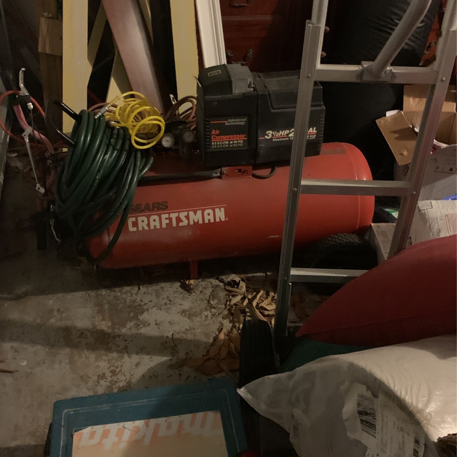 craftsman 3.5 horse 25 gallon air compressor