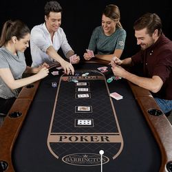 Brand New Barrington 10-Player LED Poker Table  -  Still In Box!