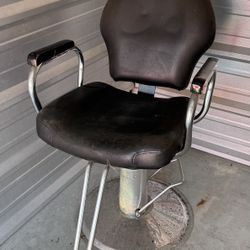 vintage barber chair and barber pole - package deal ! 
