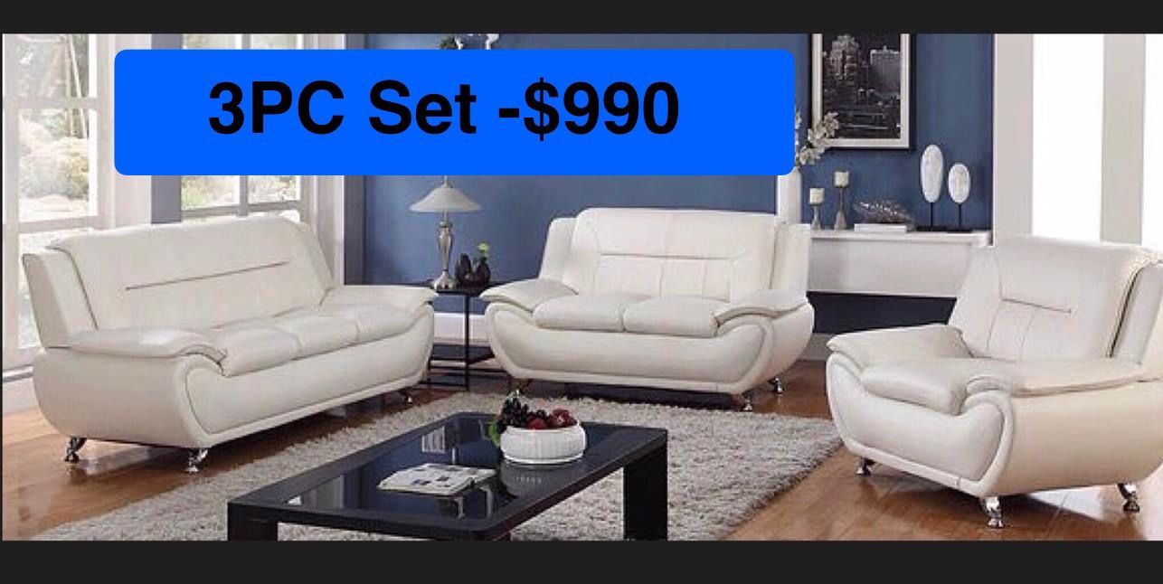 Brand New 3PC Sofa Loveseat Chair Set