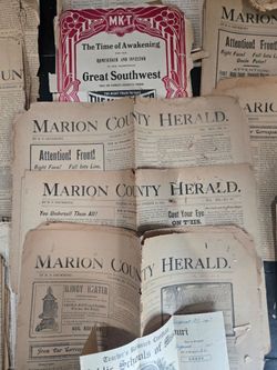 Vintage Marion Star Newspapers 1894 Rare