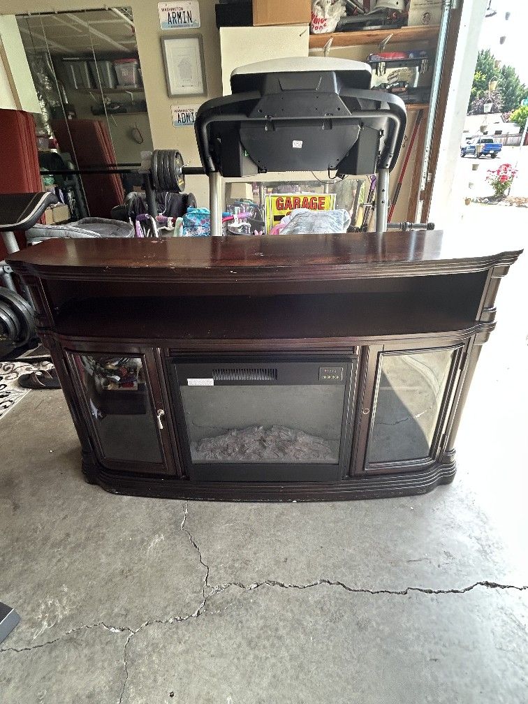 FIREPLACE TV STAND