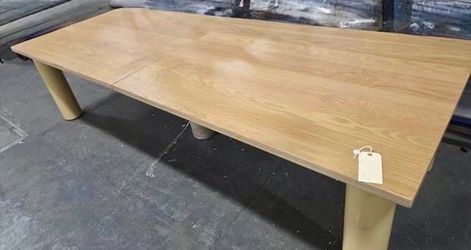 10 FT Oak Veneer Table - 120” x 44” - Excellent Condition - $725 OBO