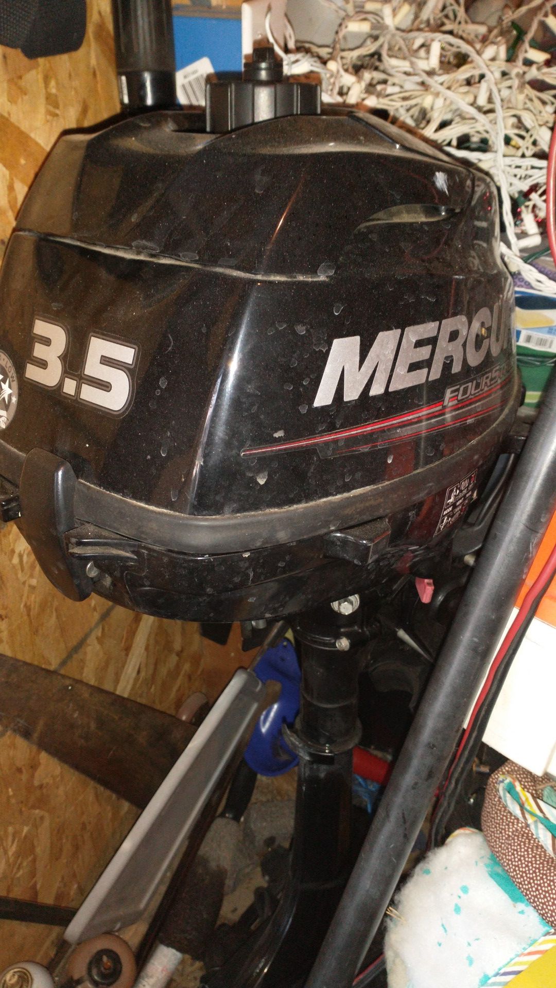 2017 3.5 mercury outboard motor with boat