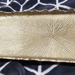 Gold tray decor