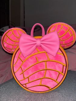 SOLD OUT Loungefly Disney Minnie Mouse Concha Ears Convertible Mini Backpack