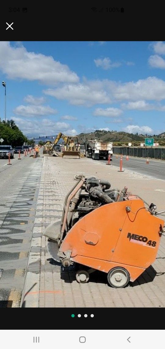 Concrete Saw Curb Core