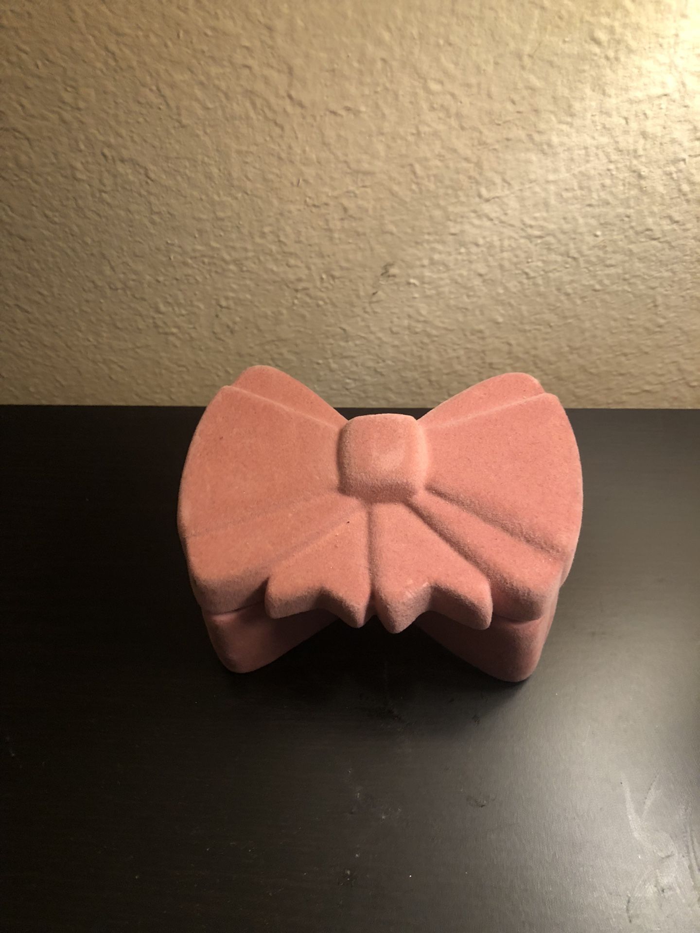 Soft Pink Bow Jewelry Container