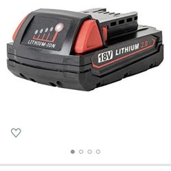 Brand New 18v 2.0ah Lithium IonBattery , Compatible With Malwaukee 18v  Lithium Ion