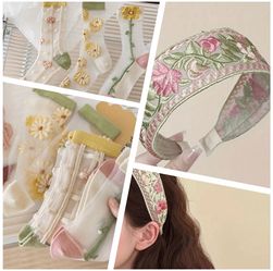 Boho Embroidered Floral Headband & Socks Set