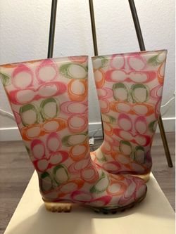 COACH JELLY RAIN BOOT