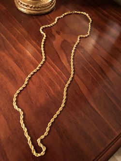 24k gold plated chain 30inch