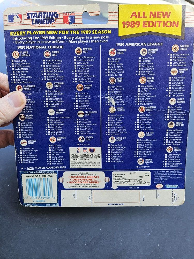 Jose Conseo Figure And Card