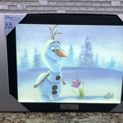 Olaf Frozen Disney Officially Licensed 3D LED Collector Frame Sign