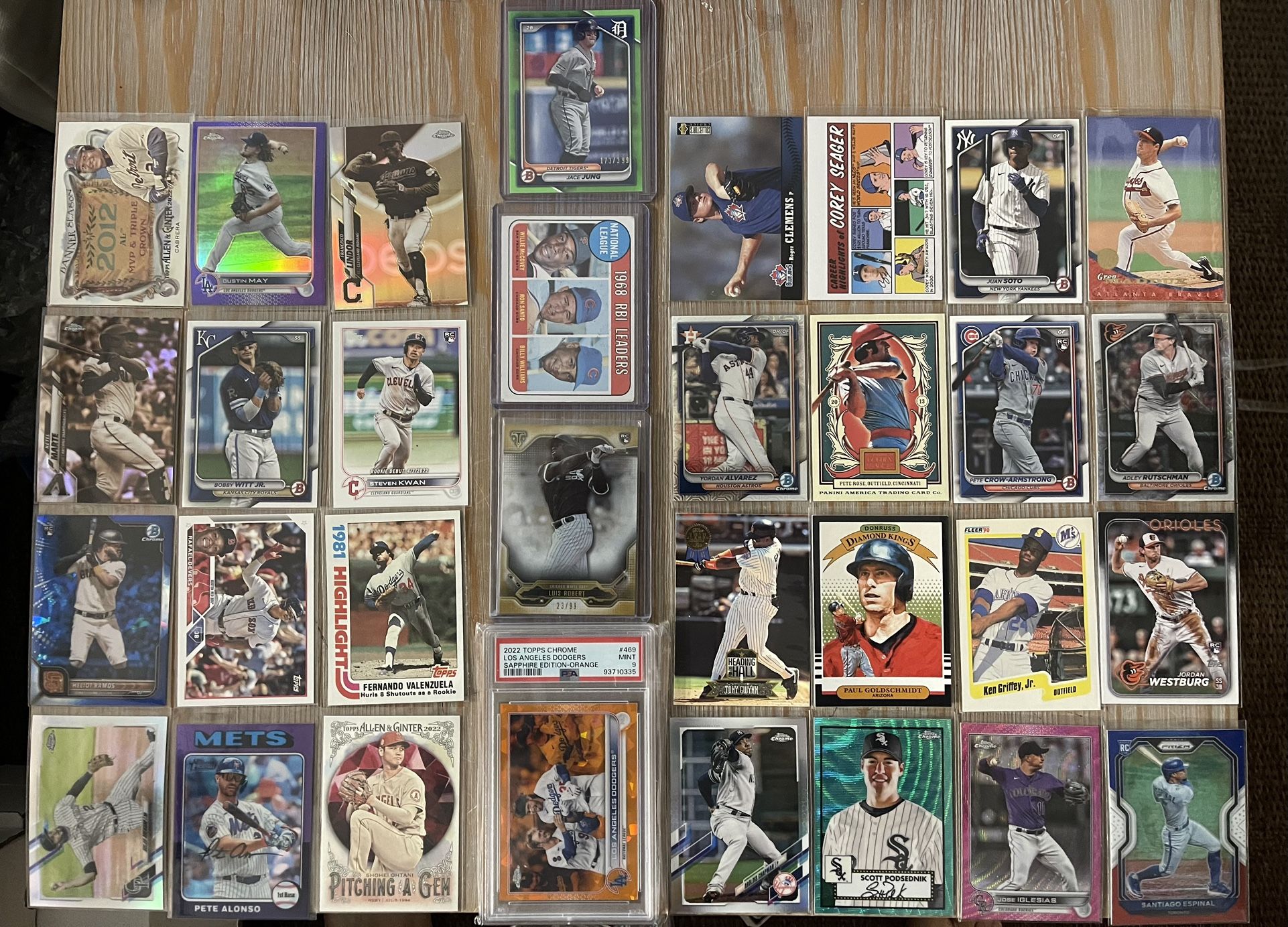 Baseball HOF and Star lot (x63)—Ohtani, Alonso, Yamamoto, Harper, Witt, Griffey, and More!