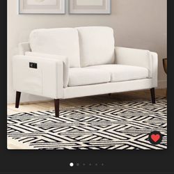 Beige Love seat (small Couch) New 