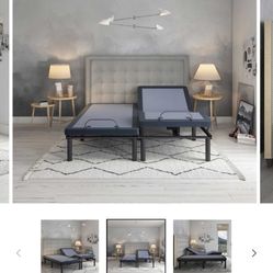 New Split King Bt3000 Wireless Adjustable Bed With 14” Split King Copper Lux Hybrid Mattresses New With Warrantees Retails For Over 6500