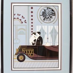 Del Valle, “Opening Night”: Signed, L/E Serigraph, Matted & Framed
