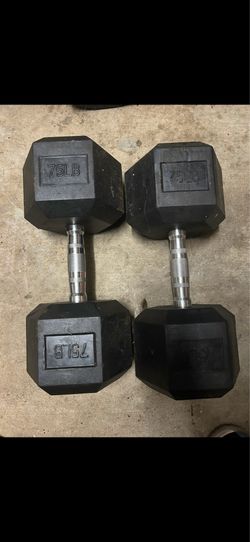 75 Lbs Dumbbell Pair
