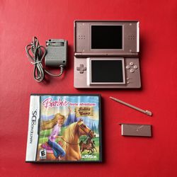 Nintendo DS Lite Metallic Pink Bundle Lot