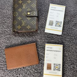 LV FOLDING WALLET / WITH EXTRA  (WITH COA )