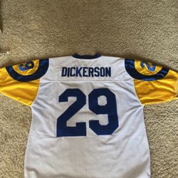 RARE 1985 XXXL WHITE ERIC DICKERSON VINTAGE JERSEY