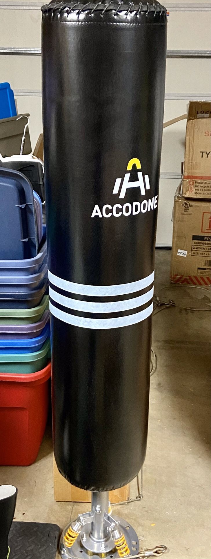 ACCODONE FREESTANDING PUNCHING BAG w/ Suction Cups (Weighted Base Not Included)