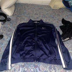 Dark Blue Nike Track Jacket Medium