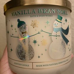 3 Wick Candle Bath & Body Works Candle Vanilla Bean