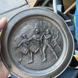 Small Pewter Plate 