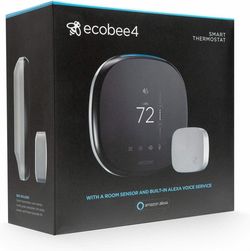 Ecobee4 Smart Thermostat with Room Sensor