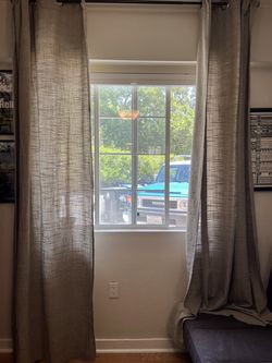Ikea Drapes Curtains Full Length with Rods