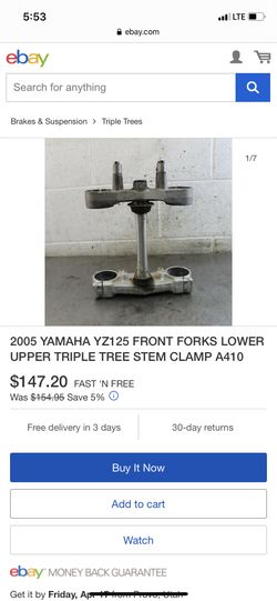 Needed triple clamps for 05 Yz125