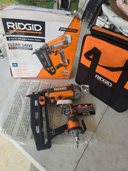 🔥$70 PRICE IS FIRM🔥 RIDGID Industrial Pneumatic 16-Gauge 2-1/2 in. Straight Finish Nailer with CLEAN DRIVE Technology