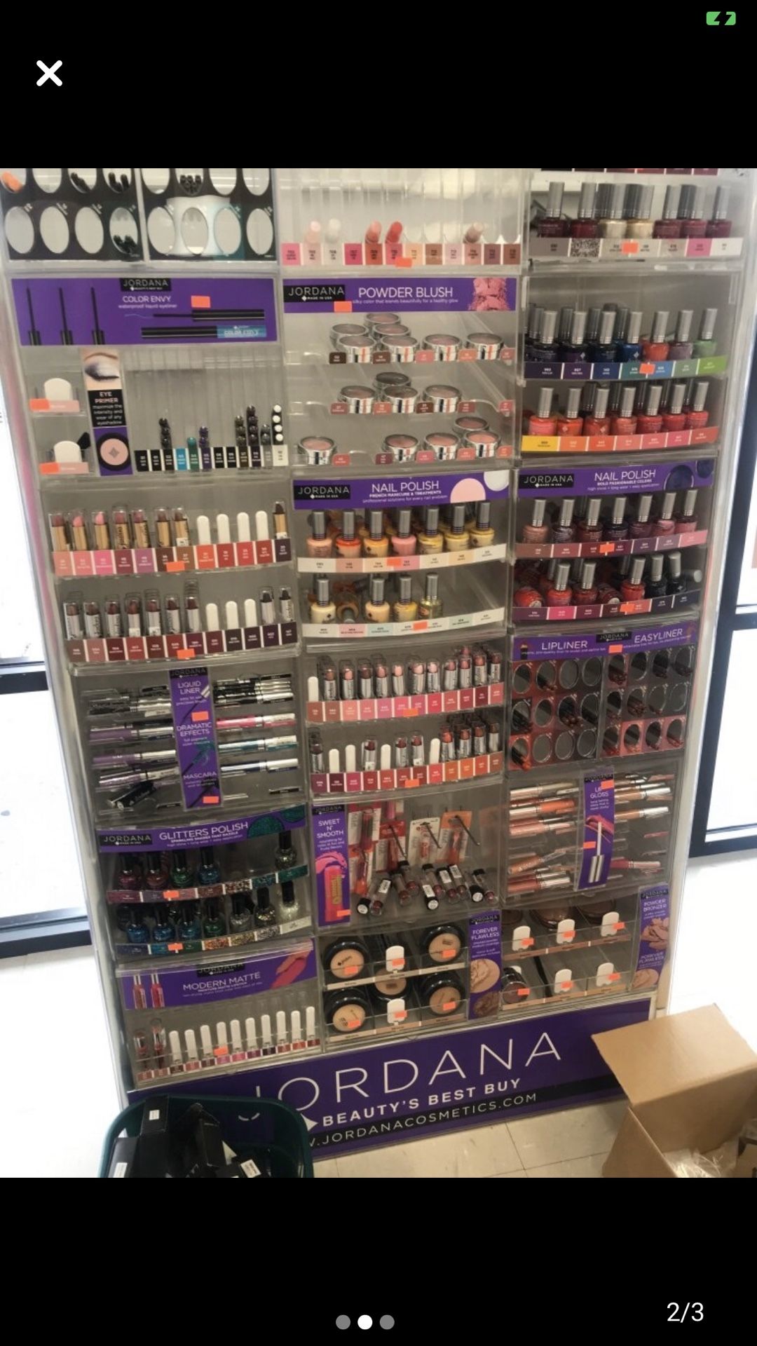 Jordana Cosmetics Makeup commercial Business display Case!
